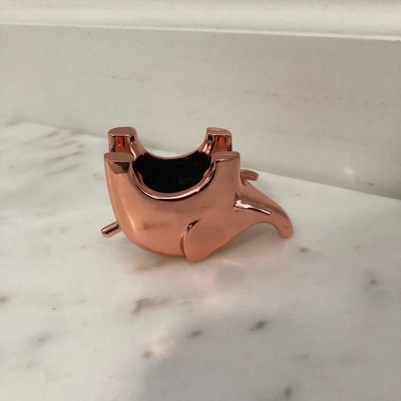 UMBRA ANIGRAM COPPER PLATED ELEPHANT RING HOLDER - Picture 6 of 6